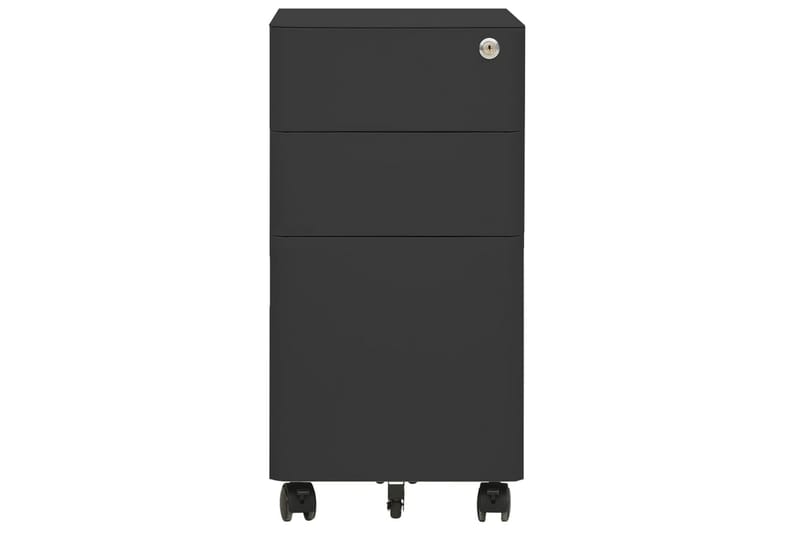 mobilt arkivskab 30x45x59 cm stål antracitgrå - Antracit - Opbevaring - Opbevaringsmøbler - Kommode - Arkivskabe