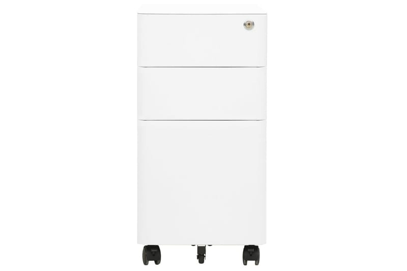 mobilt arkivskab 30x45x59 cm stål hvid - Hvid - Opbevaring - Opbevaringsmøbler - Kommode - Arkivskabe