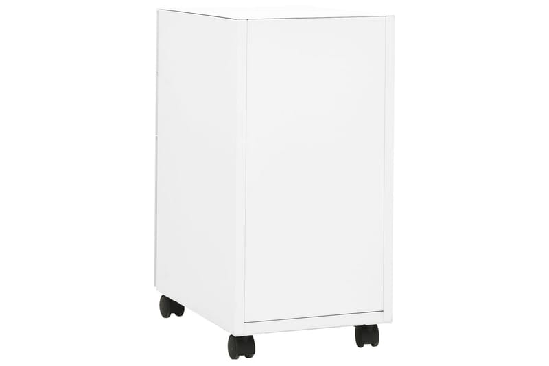 mobilt arkivskab 30x45x59 cm stål hvid - Hvid - Opbevaring - Opbevaringsmøbler - Kommode - Arkivskabe