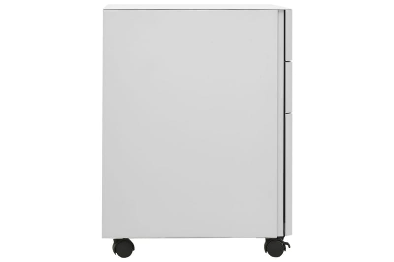 mobilt arkivskab 30x45x59 cm stål lysegrå - Grå - Opbevaring - Opbevaringsmøbler - Kommode - Arkivskabe