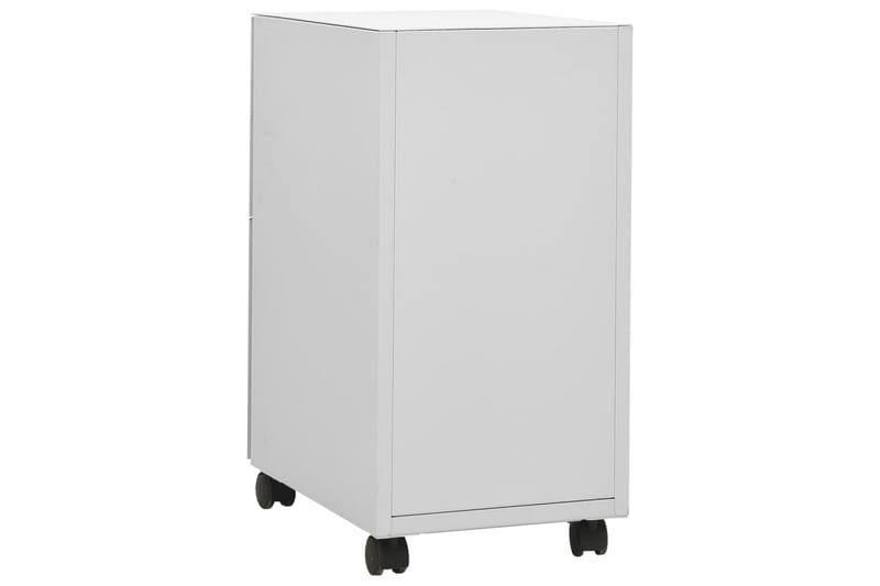 mobilt arkivskab 30x45x59 cm stål lysegrå - Grå - Opbevaring - Opbevaringsmøbler - Kommode - Arkivskabe