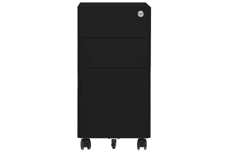 mobilt arkivskab 30x45x59 cm stål sort - Sort - Opbevaring - Opbevaringsmøbler - Kommode - Arkivskabe