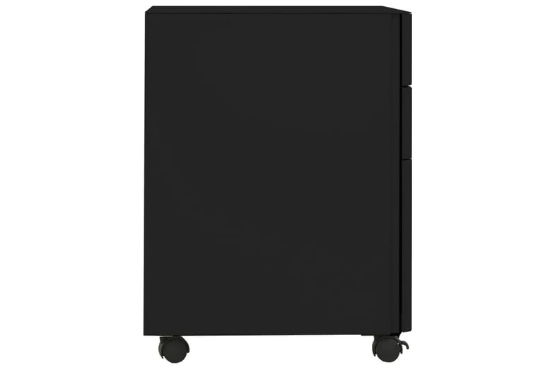 mobilt arkivskab 30x45x59 cm stål sort - Sort - Opbevaring - Opbevaringsmøbler - Kommode - Arkivskabe