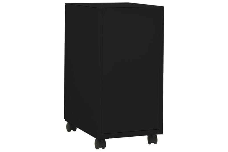 mobilt arkivskab 30x45x59 cm stål sort - Sort - Opbevaring - Opbevaringsmøbler - Kommode - Arkivskabe