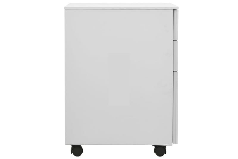 mobilt arkivskab 39x45x60 cm stål lysegrå - Grå - Opbevaring - Opbevaringsmøbler - Kommode - Arkivskabe