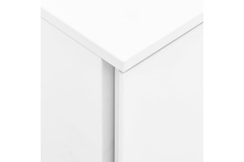 mobilt arkivskab 39x45x67 cm stål hvid - Hvid - Opbevaring - Opbevaringsmøbler - Kommode - Arkivskabe