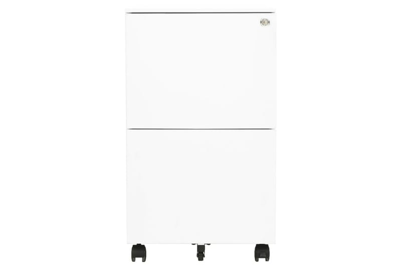 mobilt arkivskab 39x45x67 cm stål hvid - Hvid - Opbevaring - Opbevaringsmøbler - Kommode - Arkivskabe