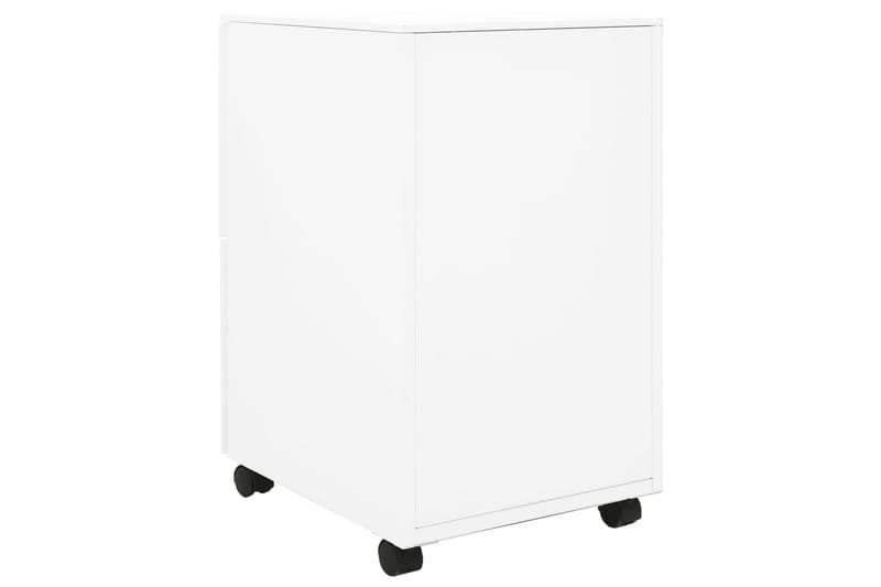 mobilt arkivskab 39x45x67 cm stål hvid - Hvid - Opbevaring - Opbevaringsmøbler - Kommode - Arkivskabe