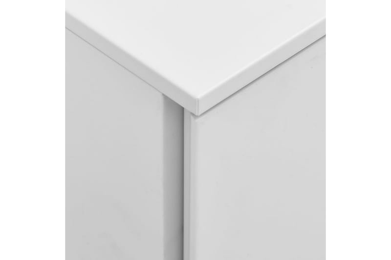 mobilt arkivskab 39x45x67 cm stål lysegrå - Grå - Opbevaring - Opbevaringsmøbler - Kommode - Arkivskabe