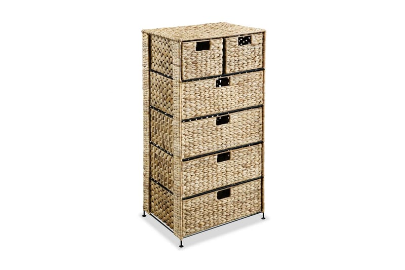 Opbevaringsenhed Med 6 Kurve 47 X 37 X 100 Cm Vandhyacint - Brun - Opbevaring - Opbevaringsmøbler - Kommode - Arkivskabe