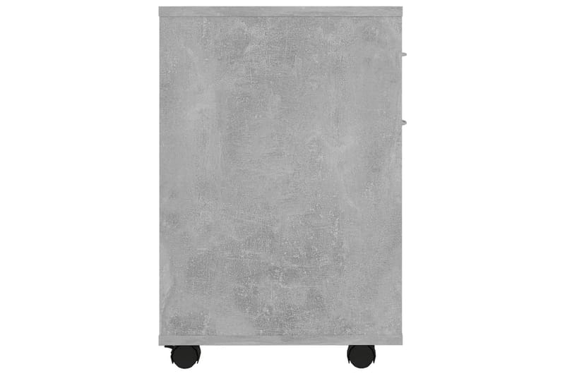 skab med hjul 45x38x54 cm spånplade betongrå - Grå - Opbevaring - Opbevaringsmøbler - Kommode - Arkivskabe