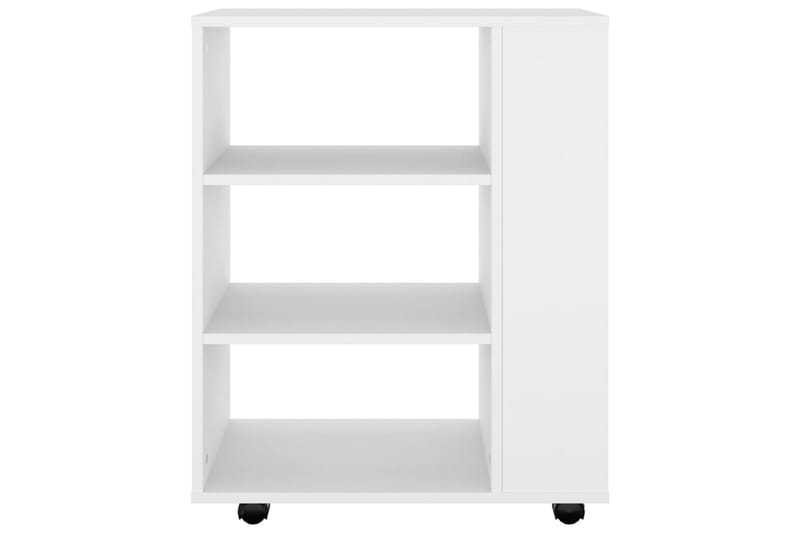skab med hjul 60x35x75 cm spånplade hvid - Hvid - Opbevaring - Opbevaringsmøbler - Kommode - Arkivskabe