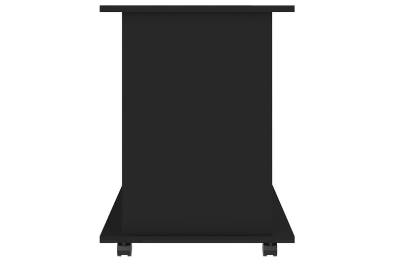 skab med hjul 60x45x60 cm spånplade sort - Sort - Opbevaring - Opbevaringsmøbler - Kommode - Arkivskabe