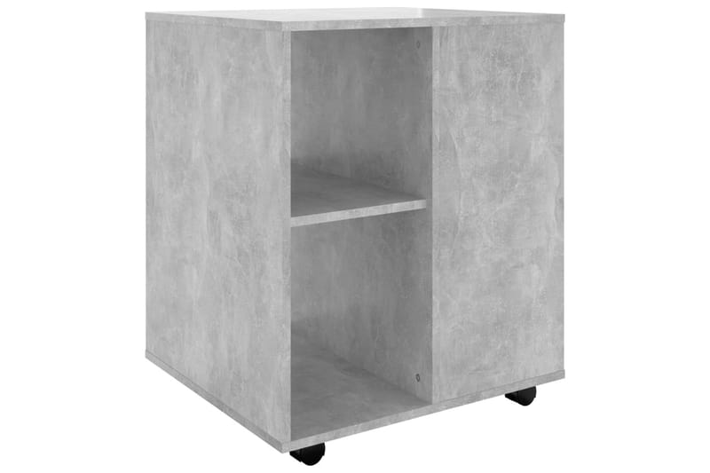 skab med hjul 60x53x72 cm spånplade betongrå - Grå - Opbevaring - Opbevaringsmøbler - Kommode - Arkivskabe
