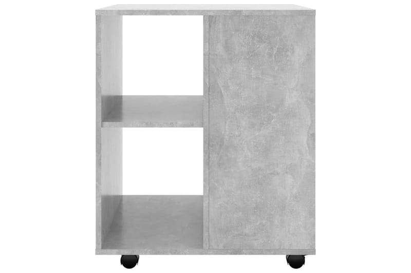 skab med hjul 60x53x72 cm spånplade betongrå - Grå - Opbevaring - Opbevaringsmøbler - Kommode - Arkivskabe