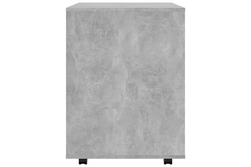 skab med hjul 60x53x72 cm spånplade betongrå - Grå - Opbevaring - Opbevaringsmøbler - Kommode - Arkivskabe