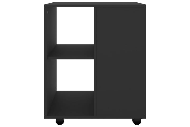 skab med hjul 60x53x72 cm spånplade sort - Sort - Opbevaring - Opbevaringsmøbler - Kommode - Arkivskabe