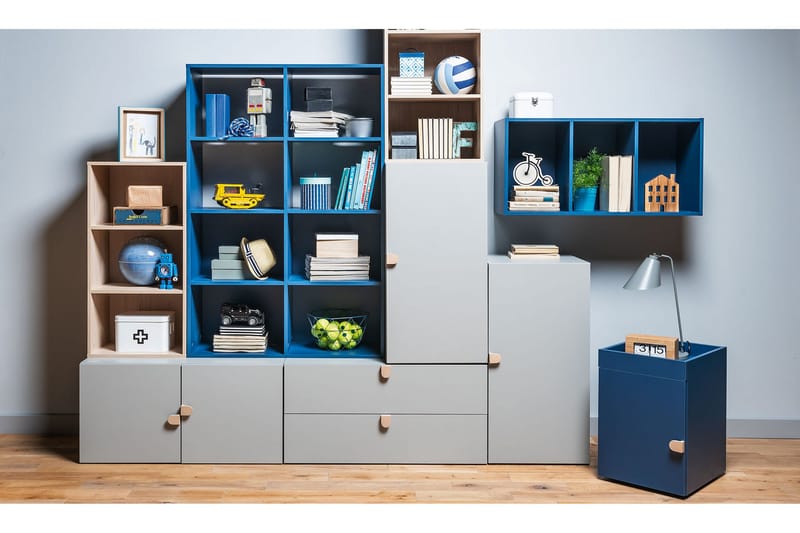 Stige Arkivskab Blå - VOX - Opbevaring - Opbevaringsmøbler - Kommode - Arkivskabe