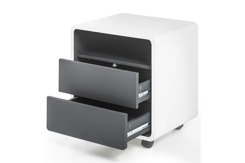 Tadeo Arkivskab - Hvid/Grå - Opbevaring - Opbevaringsmøbler - Kommode - Arkivskabe