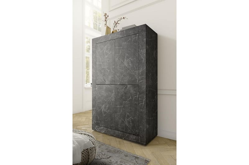 Basic Højskab 43x102 cm Sort - Lc Spa - Opbevaring - Opbevaringsmøbler - Kommode