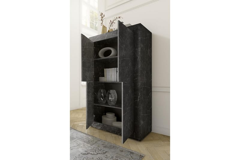 Basic Højskab 43x102 cm Sort - Lc Spa - Opbevaring - Opbevaringsmøbler - Kommode