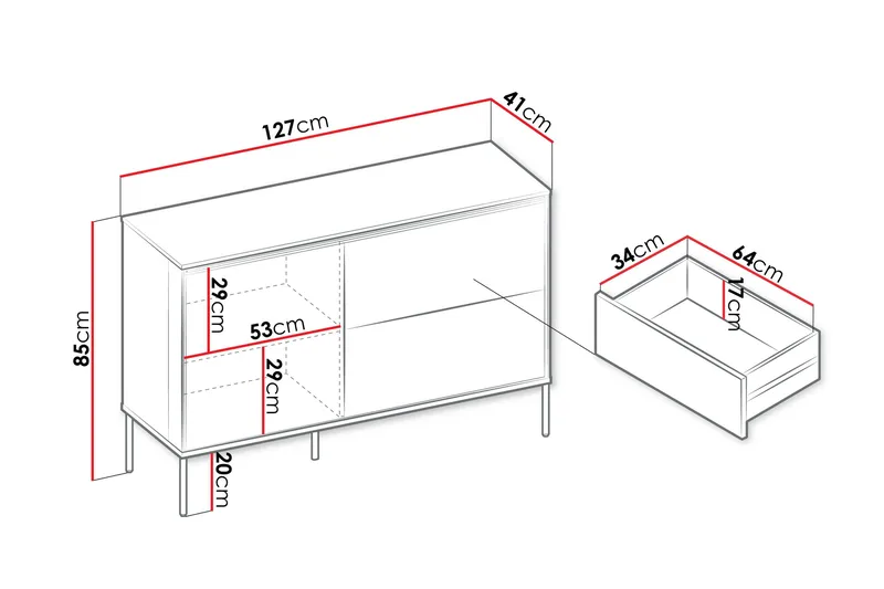 Basici Kommode - Brun - Opbevaring - Opbevaringsmøbler - Kommode
