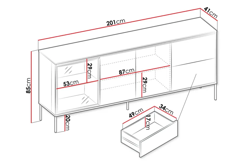 Basici Kommode - Brun - Opbevaring - Opbevaringsmøbler - Kommode