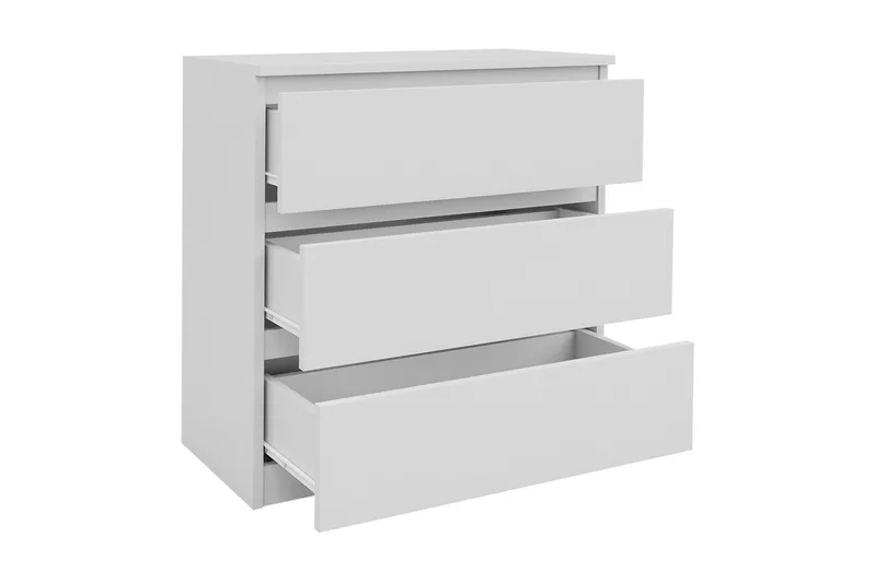 Basildon Kommode 70x40x77 cm - Hvid - Opbevaring - Opbevaringsmøbler - Kommode - Entrékommode