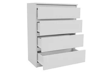 Basildon Kommode 70x40x97 cm - Hvid - Opbevaring - Opbevaringsmøbler - Kommode - Entrékommode