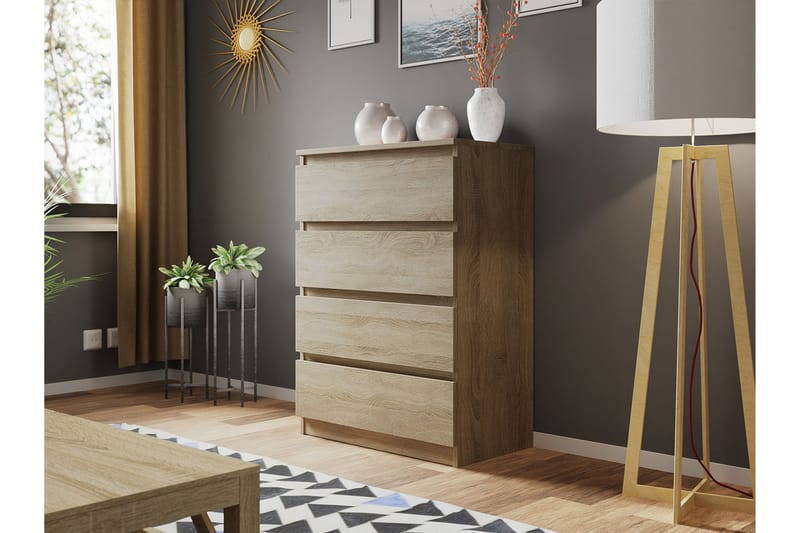 Basildon Kommode 70x40x97 cm - Træ - Opbevaring - Opbevaringsmøbler - Kommode - Entrékommode