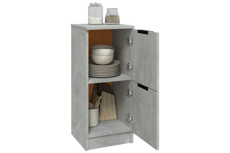 beBasic skænk 30x30x70 cm konstrueret træ betongrå - GrÃ¥ - Opbevaring - Opbevaringsmøbler - Kommode - Entrékommode