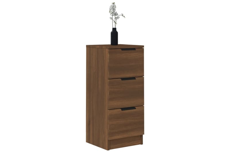 beBasic skænk 30x30x70 cm konstrueret træ brun egetræsfarve - Brun - Opbevaring - Opbevaringsmøbler - Kommode - Entrékommode