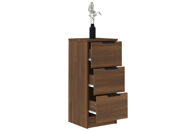 beBasic skænk 30x30x70 cm konstrueret træ brun egetræsfarve - Brun - Opbevaring - Opbevaringsmøbler - Kommode - Entrékommode