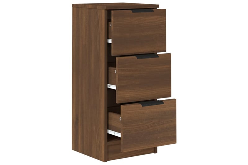 beBasic skænk 30x30x70 cm konstrueret træ brun egetræsfarve - Brun - Opbevaring - Opbevaringsmøbler - Kommode - Entrékommode