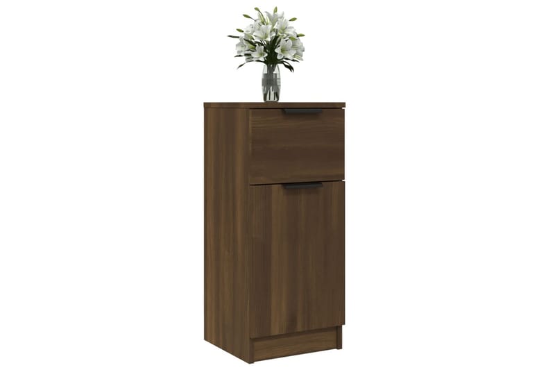 beBasic skænk 30x30x70 cm konstrueret træ brun egetræsfarve - Brun - Opbevaring - Opbevaringsmøbler - Kommode - Entrékommode