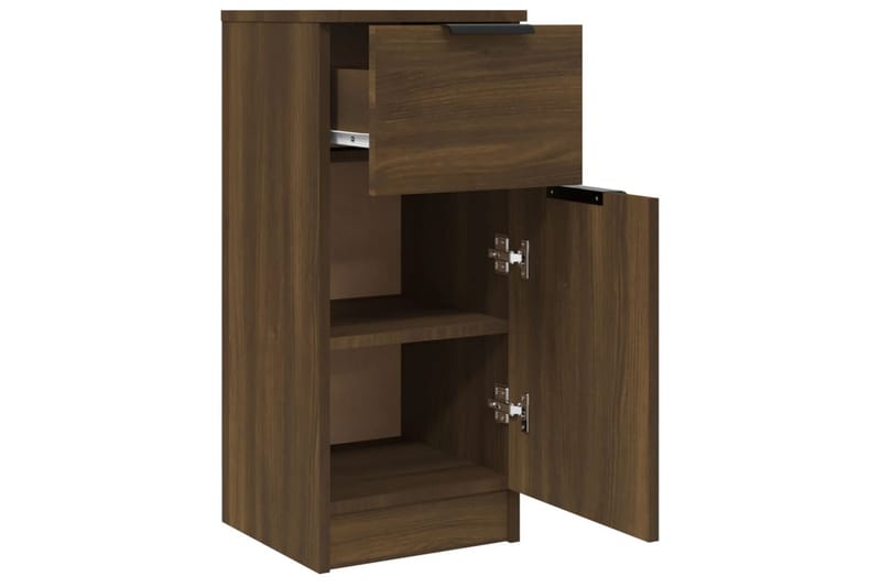 beBasic skænk 30x30x70 cm konstrueret træ brun egetræsfarve - Brun - Opbevaring - Opbevaringsmøbler - Kommode - Entrékommode