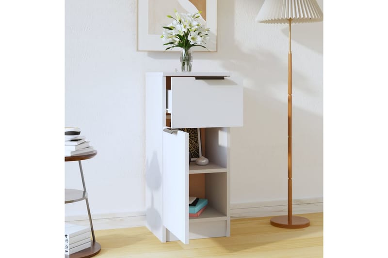 beBasic skænk 30x30x70 cm konstrueret træ hvid - Hvid - Opbevaring - Opbevaringsmøbler - Kommode - Entrékommode