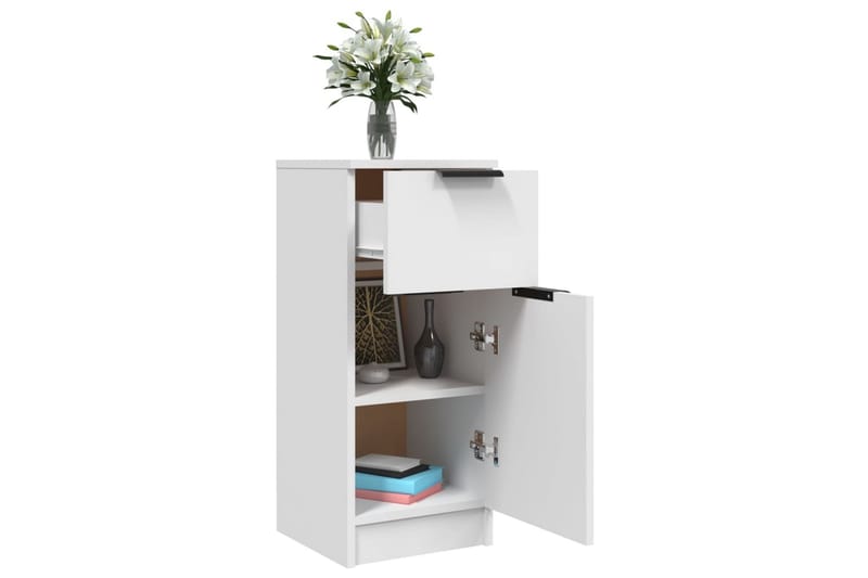 beBasic skænk 30x30x70 cm konstrueret træ hvid - Hvid - Opbevaring - Opbevaringsmøbler - Kommode - Entrékommode