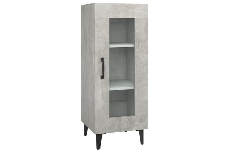 beBasic skænk 34,5x34x90 cm konstrueret træ betongrå - GrÃ¥ - Opbevaring - Opbevaringsmøbler - Kommode - Entrékommode
