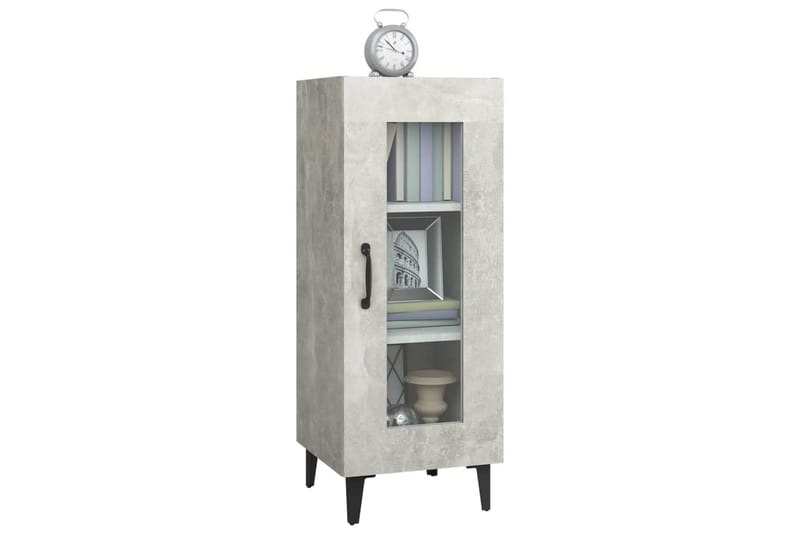 beBasic skænk 34,5x34x90 cm konstrueret træ betongrå - GrÃ¥ - Opbevaring - Opbevaringsmøbler - Kommode - Entrékommode