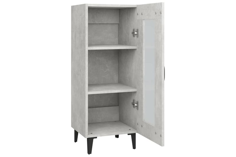 beBasic skænk 34,5x34x90 cm konstrueret træ betongrå - GrÃ¥ - Opbevaring - Opbevaringsmøbler - Kommode - Entrékommode