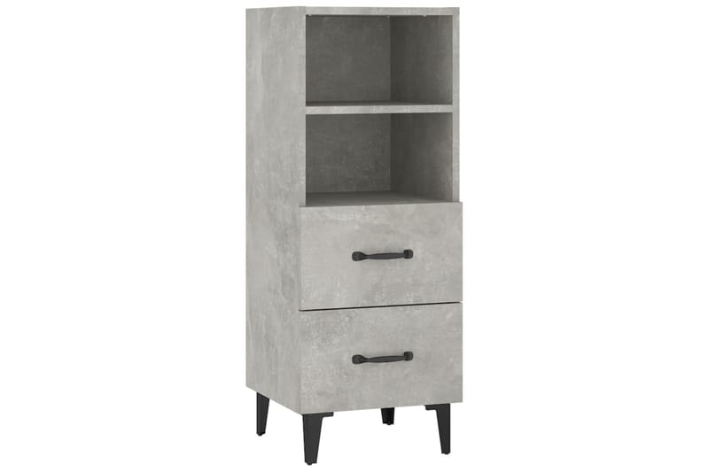 beBasic skænk 34,5x34x90 cm konstrueret træ betongrå - GrÃ¥ - Opbevaring - Opbevaringsmøbler - Kommode - Entrékommode