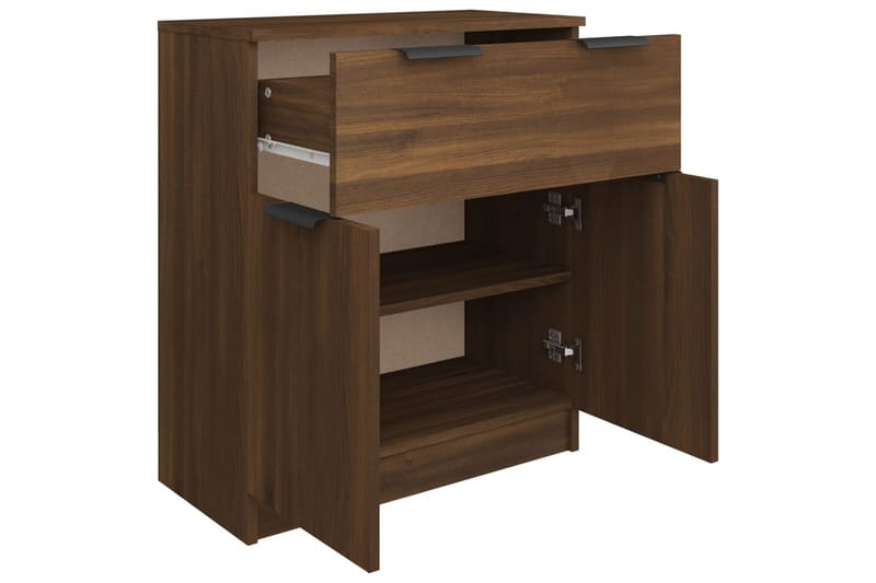 beBasic skænk 60x30x70 cm konstrueret træ brun egetræsfarve - Brun - Opbevaring - Opbevaringsmøbler - Kommode - Entrékommode