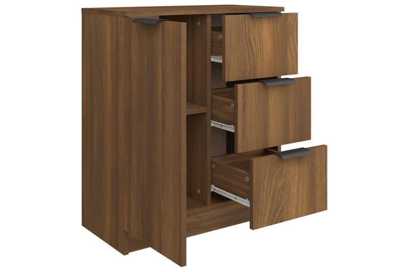 beBasic skænk 60x30x70 cm konstrueret træ brun egetræsfarve - Brun - Opbevaring - Opbevaringsmøbler - Kommode - Entrékommode