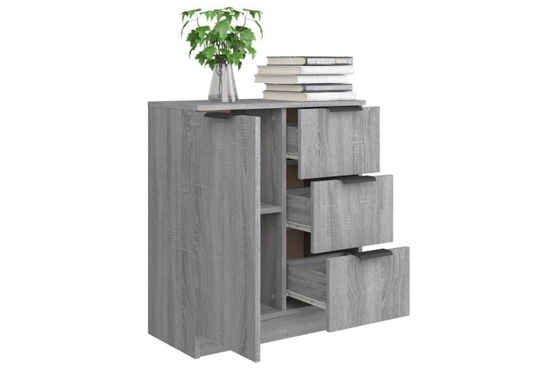 beBasic skænk 60x30x70 cm konstrueret træ grå sonoma-eg - GrÃ¥ - Opbevaring - Opbevaringsmøbler - Kommode - Entrékommode