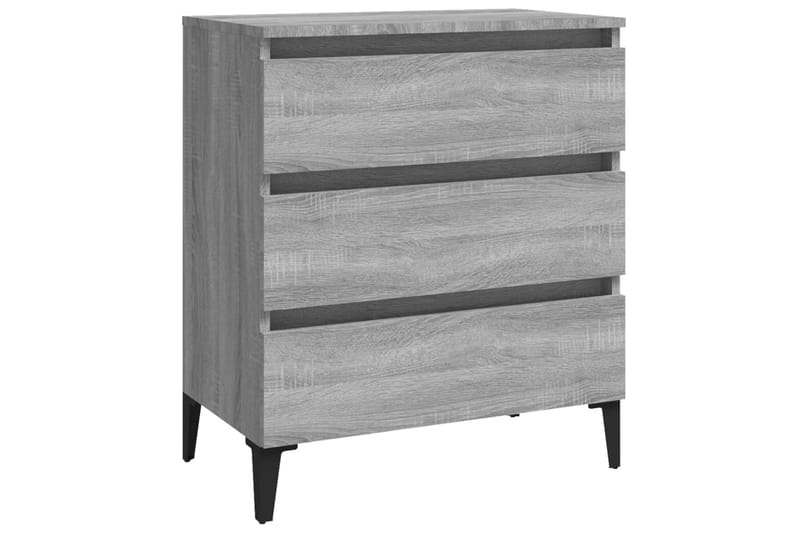 beBasic skænk 60x35x69 cm konstrueret træ grå sonoma-eg - GrÃ¥ - Opbevaring - Opbevaringsmøbler - Kommode - Entrékommode