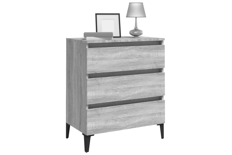 beBasic skænk 60x35x69 cm konstrueret træ grå sonoma-eg - GrÃ¥ - Opbevaring - Opbevaringsmøbler - Kommode - Entrékommode