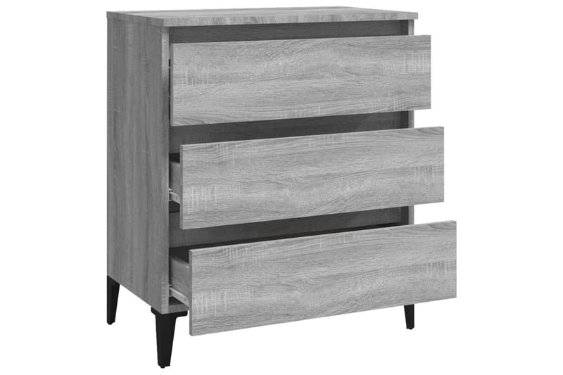 beBasic skænk 60x35x69 cm konstrueret træ grå sonoma-eg - GrÃ¥ - Opbevaring - Opbevaringsmøbler - Kommode - Entrékommode
