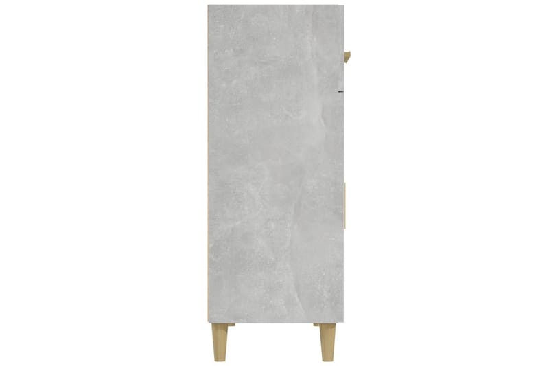 beBasic skænk 69,5x34x89 cm konstrueret træ betongrå - GrÃ¥ - Opbevaring - Opbevaringsmøbler - Kommode - Entrékommode