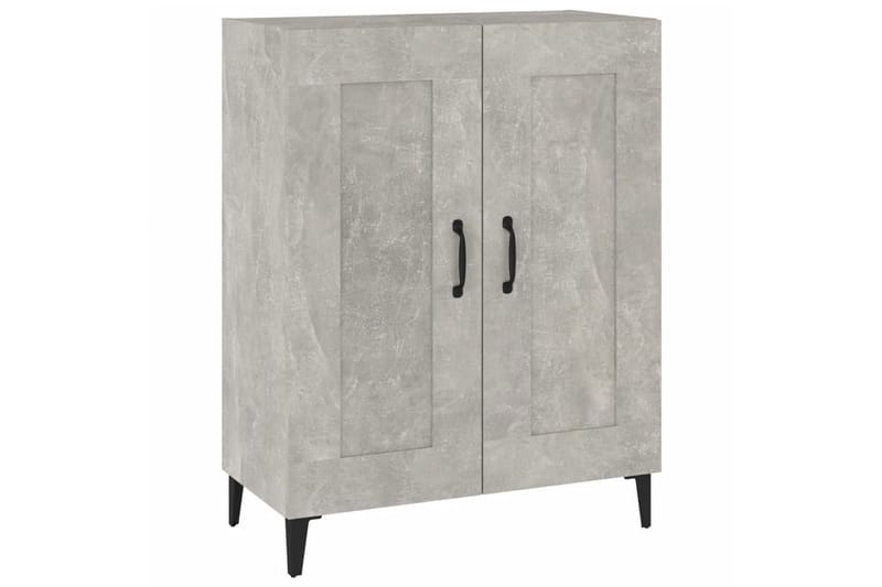 beBasic skænk 69,5x34x90 cm konstrueret træ betongrå - GrÃ¥ - Opbevaring - Opbevaringsmøbler - Kommode - Entrékommode